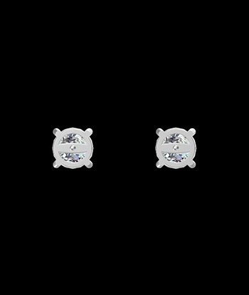 4 Claws Round Cut Earrings