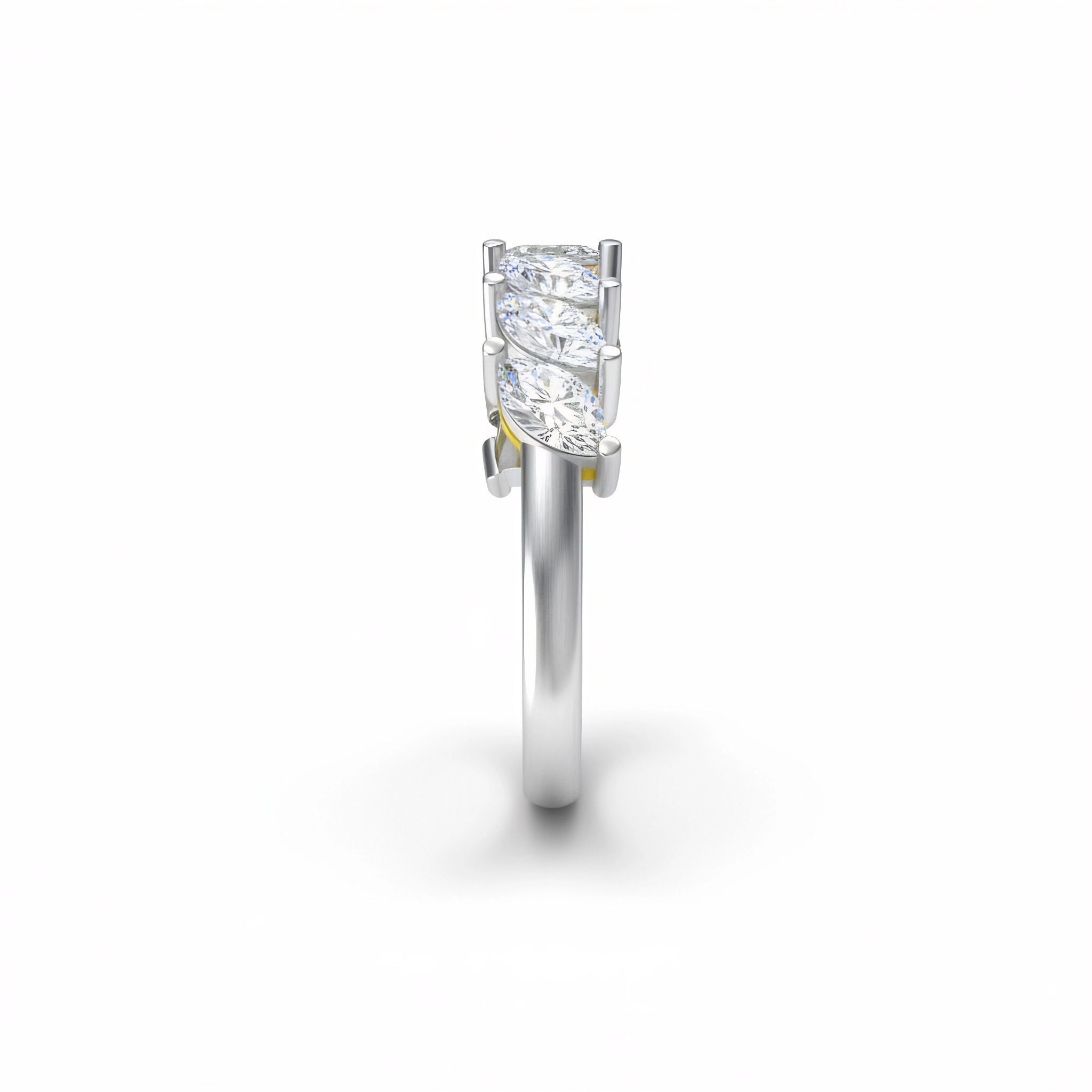 Marquise Shaped Diamond Ring