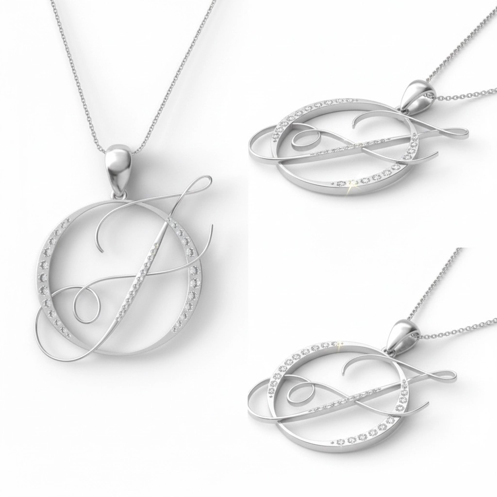 Customized Logo Diamond Pendant