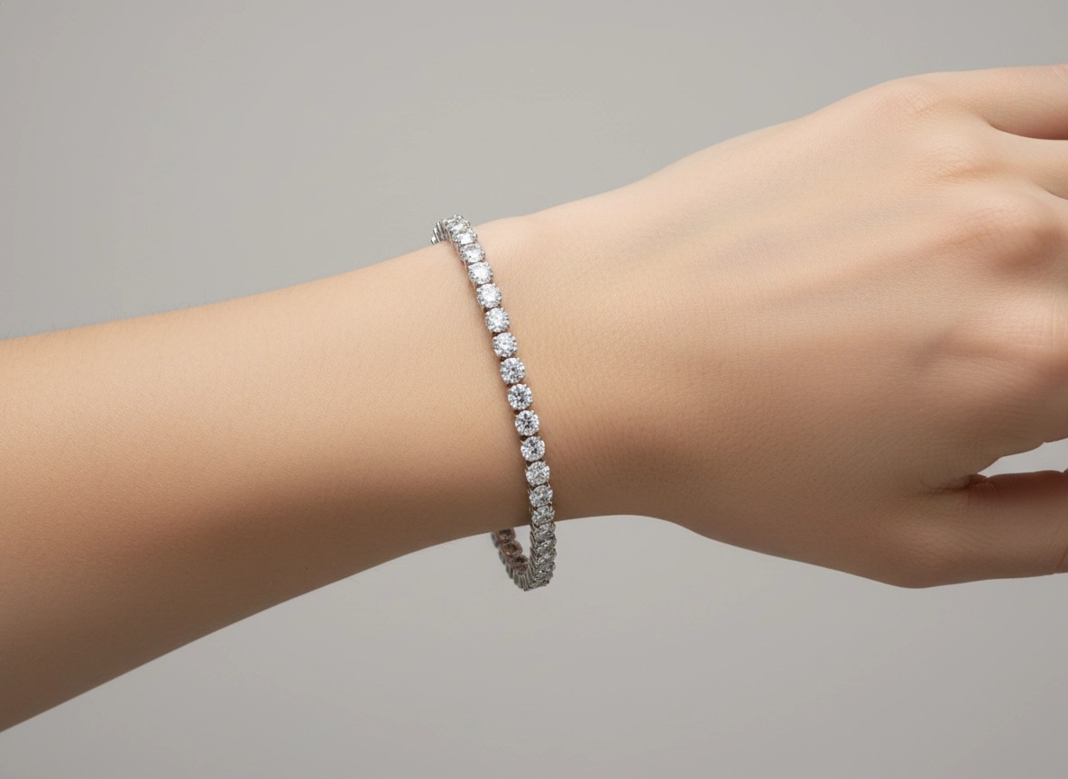 Refined Diamond Tennis Bracelet