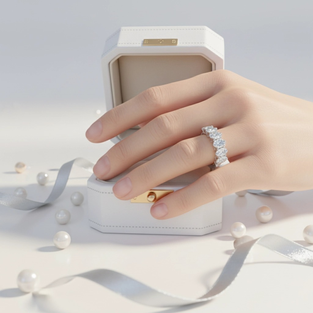 Oval Wedding Band Ring