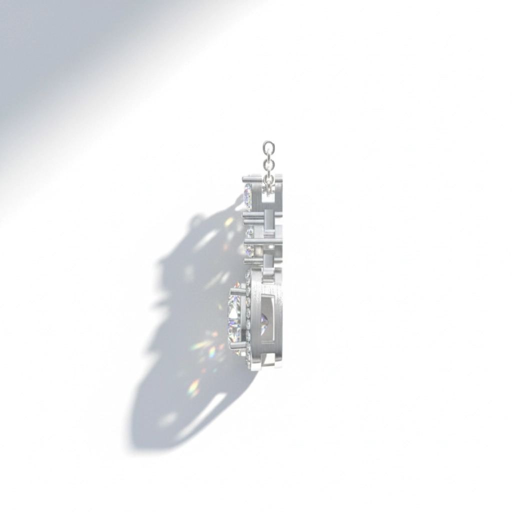 Elegant Diamond Necklace Pendant
