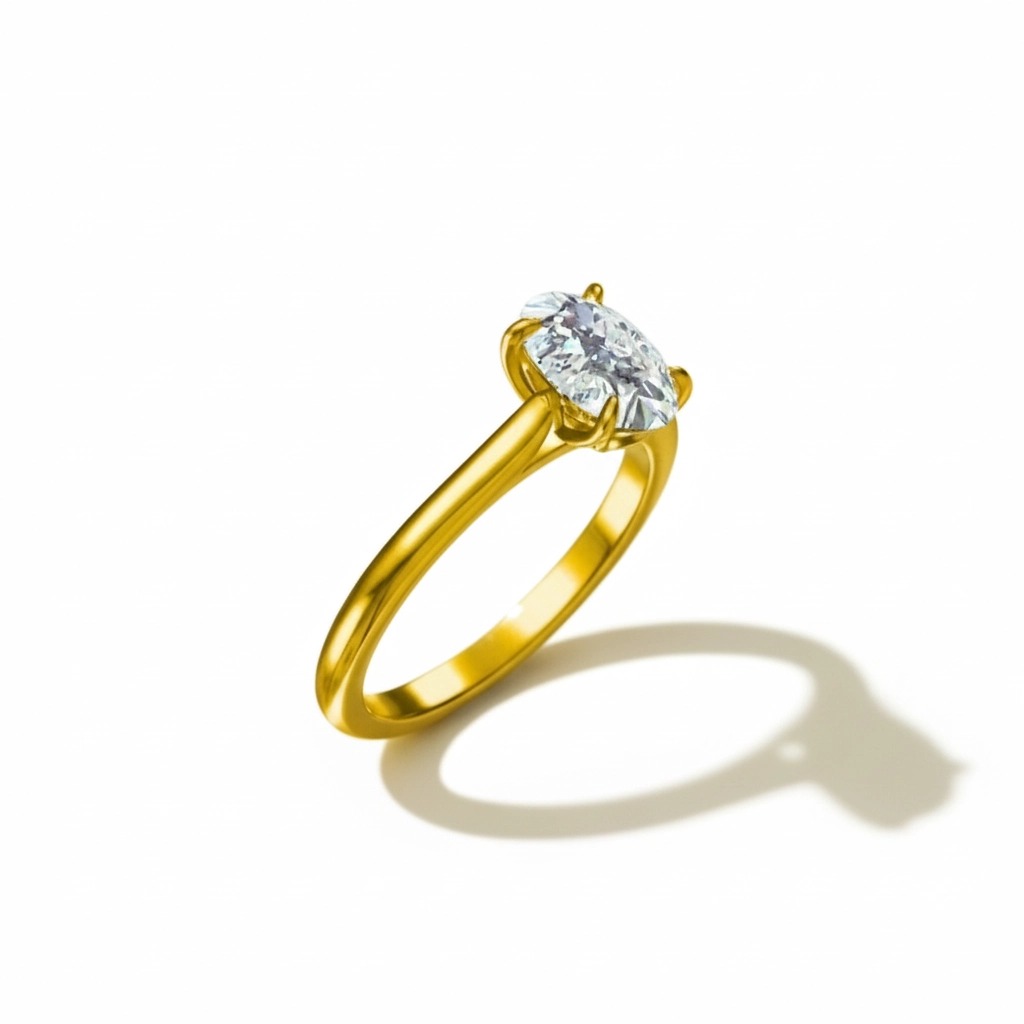 Oval Solitaire Engagement Ring