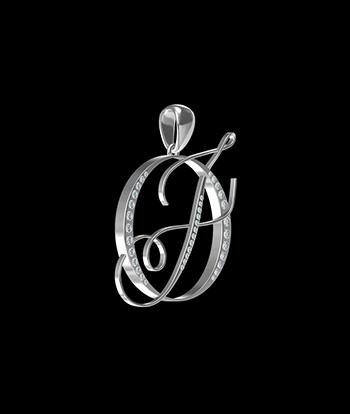 Customized Logo Diamond Pendant