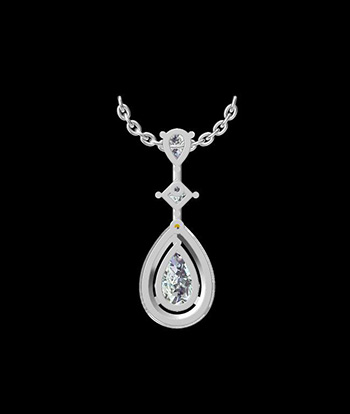 Beautiful Choker Diamond Pendant