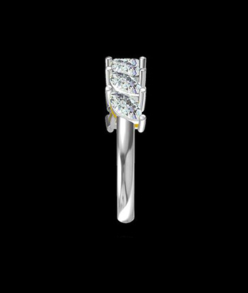 Marquise Shaped Diamond Ring