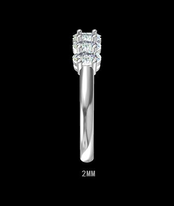 Oval Wedding Band Ring