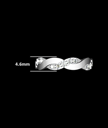 Twist Vine Wedding Band Ring