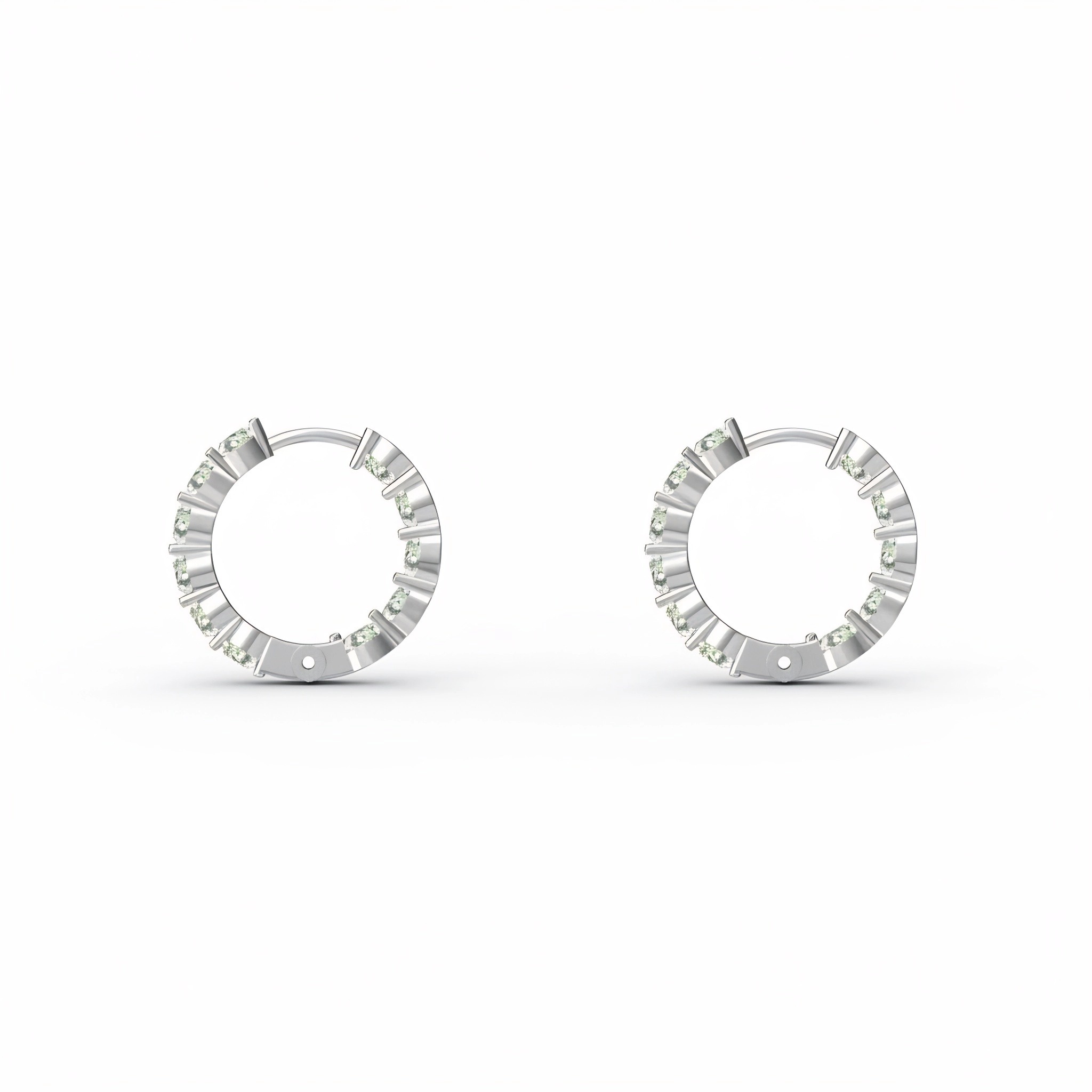 IGI Certificated Circular Diamond Earrings