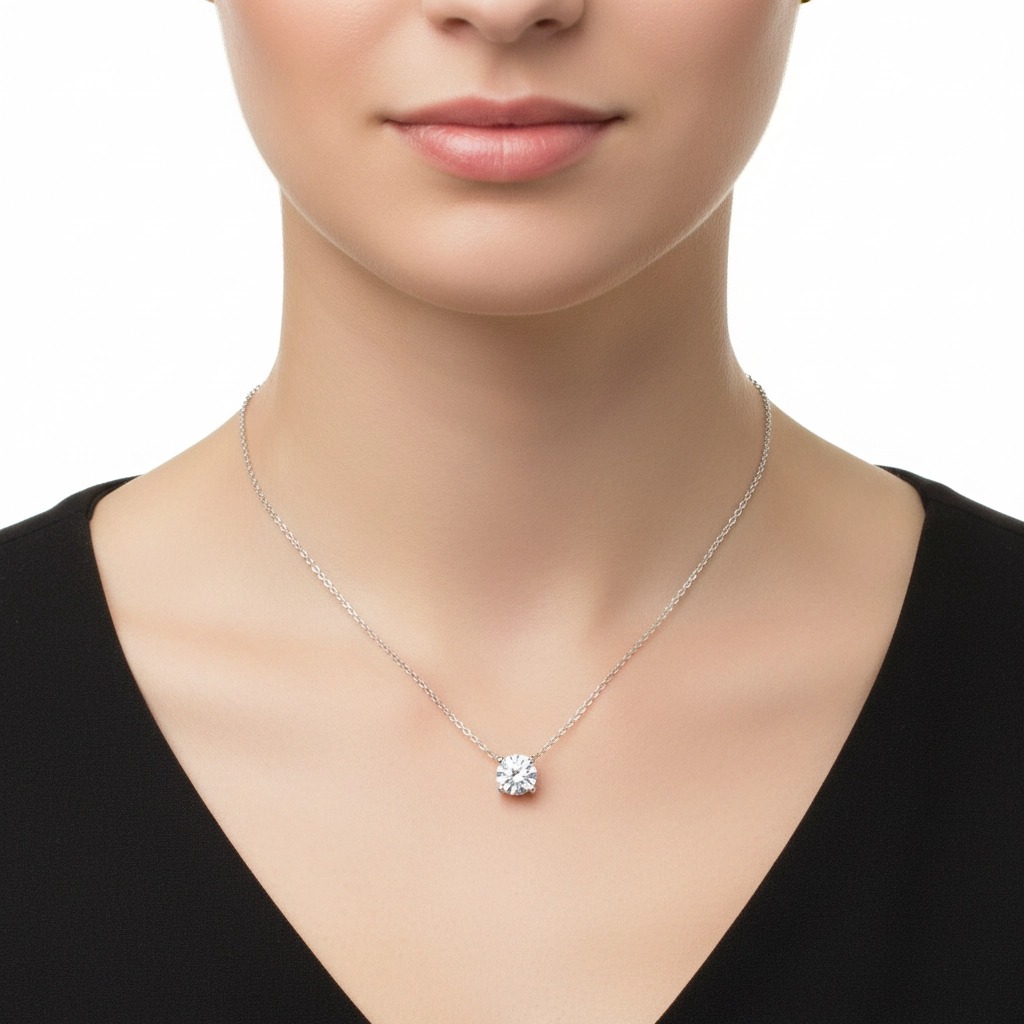 Classic Round Pedant Necklace