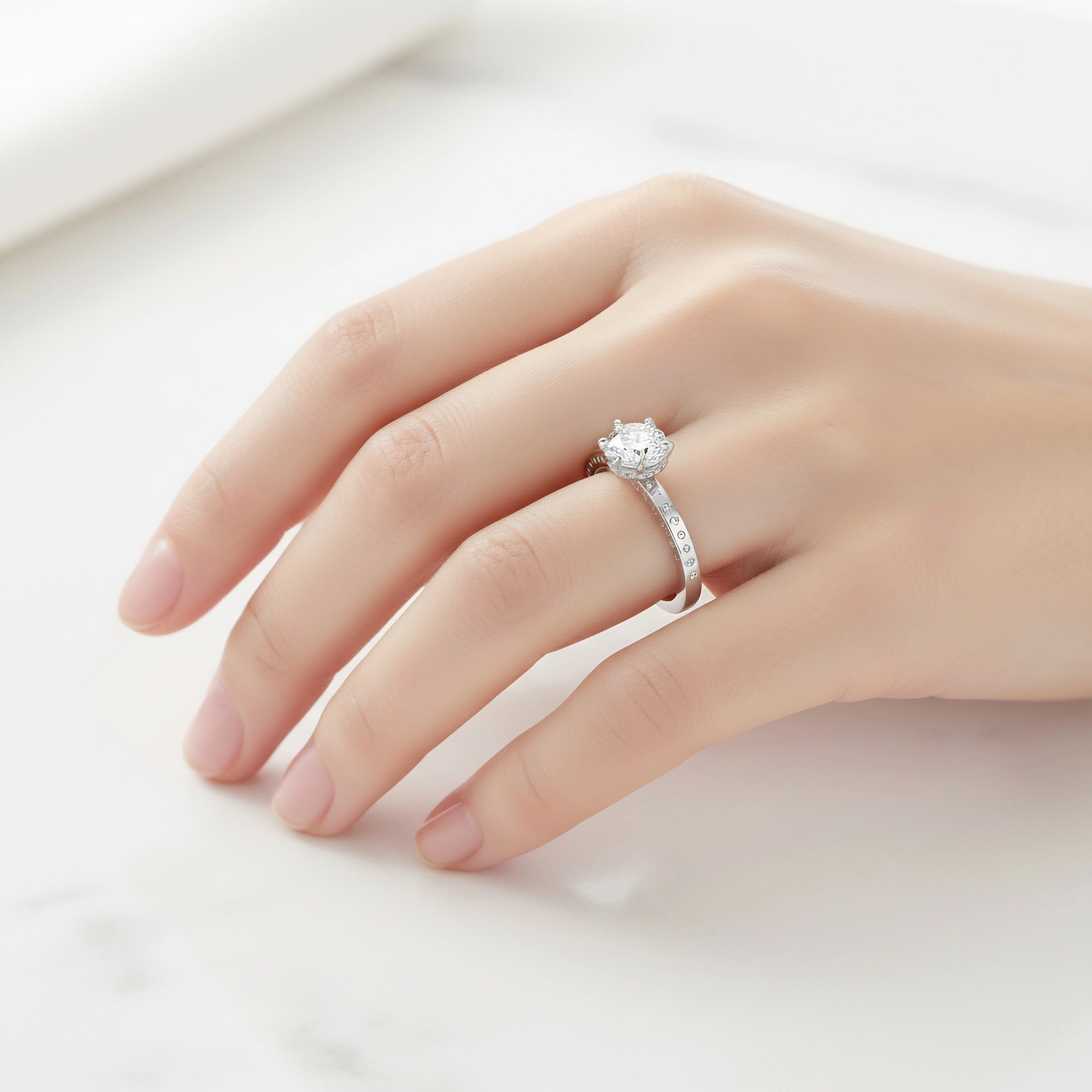 1.5 Carat Diamond Ring Pave Diamond Ring