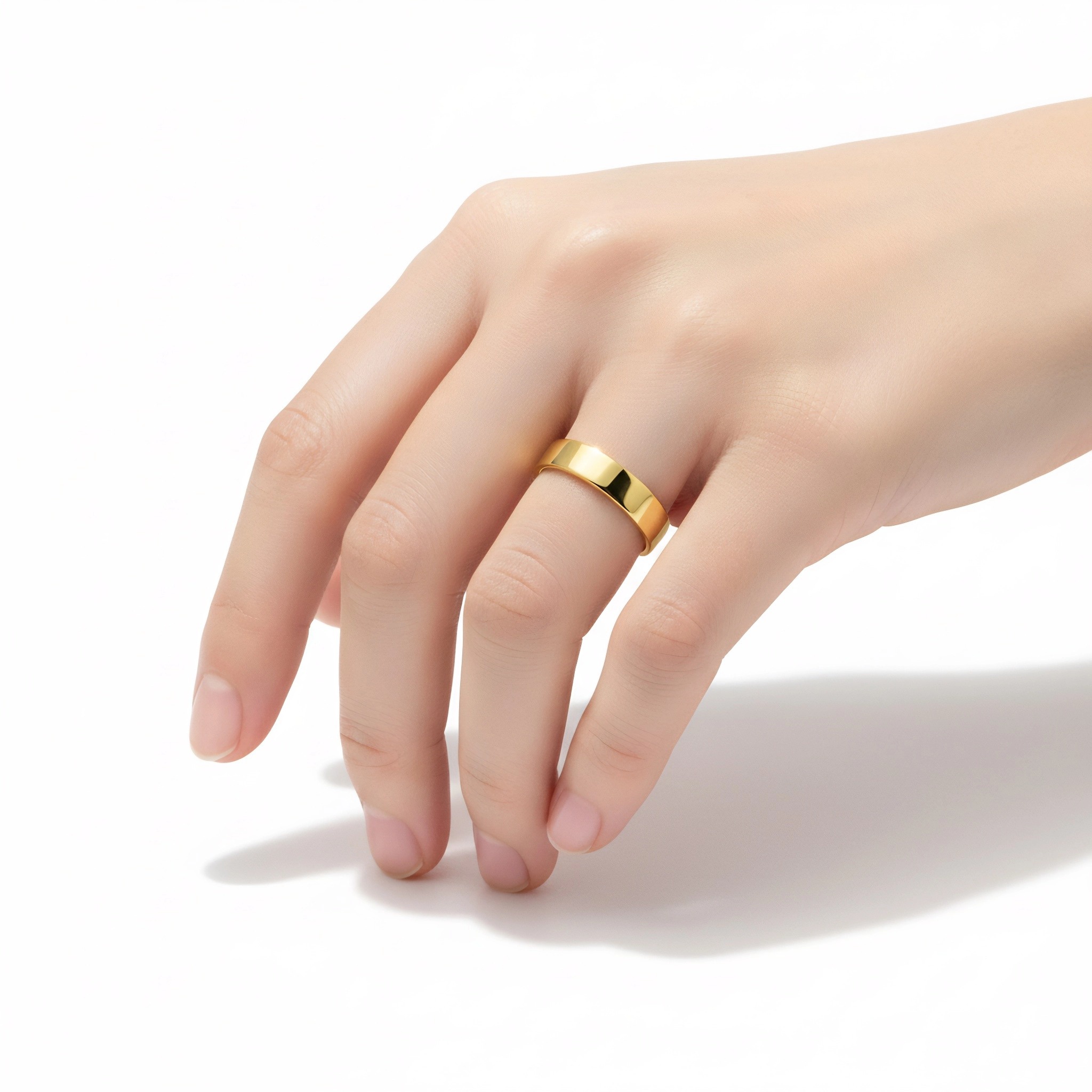 Men Diamond Ring Wedding Ring Set 18k Gold